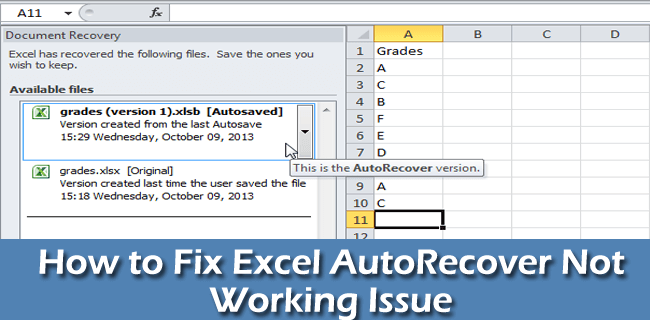 Turn Off Recovery In Excel For Mac