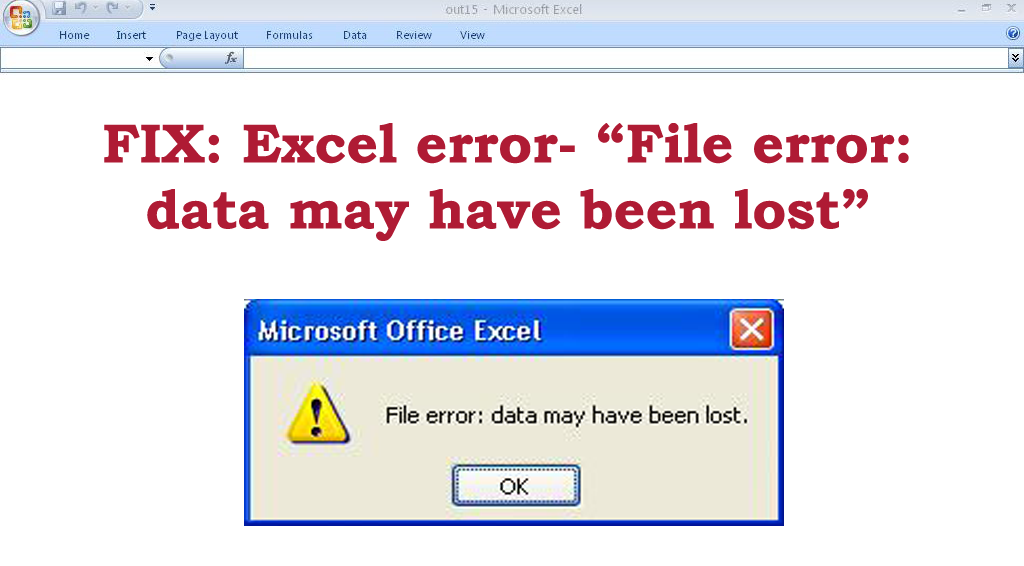 Excel #### error