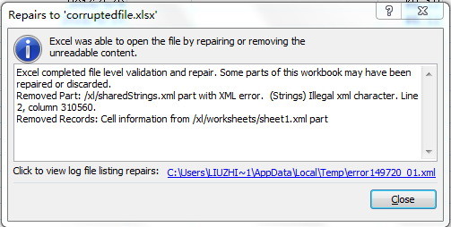 Excel Was Able To Open The File By Repairing Or Removing The Unreadable Content