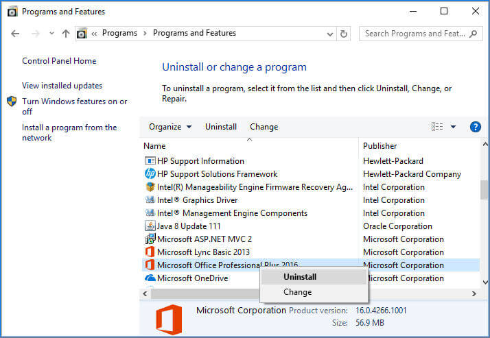 Reinstall The Microsoft Office Application 1