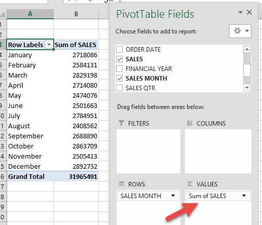 Excel Pivot Table Sum Value Not Working 2