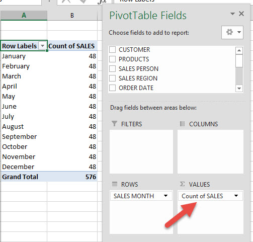 Excel Pivot Table Sum Value Not Working 1