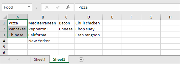 Dependent Drop-down Lists 3