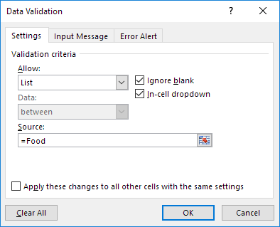 Dependent Drop-down Lists 5