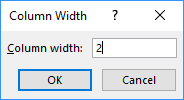 change width of gridlines in Excel 1