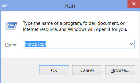 Reset Internet Explorer settings