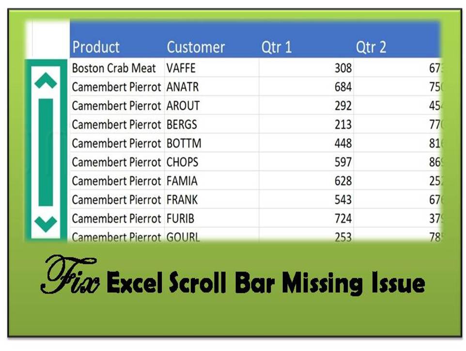 10 Way To Fix Excel Scroll Bar Missing Issue