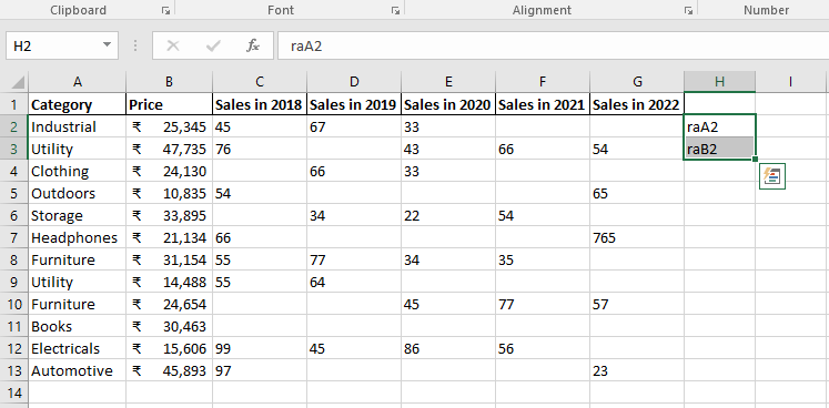 Transpose Excel Data with Direct References