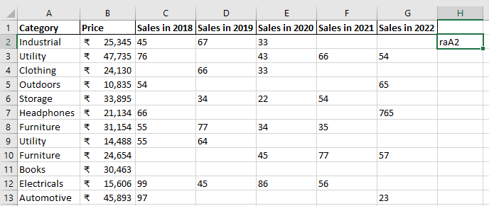 Transpose Excel Data with Direct References