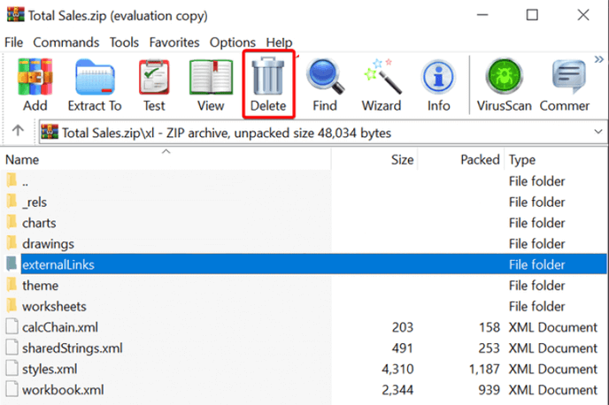 externalLinks folder