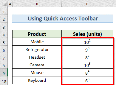 Excel Superscript not Working