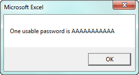 XLSX Password Recovery