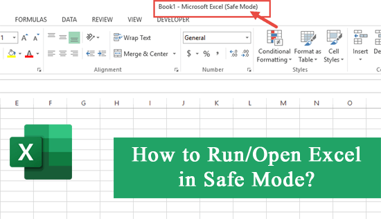 How to Run/Open Excel in Safe Mode
