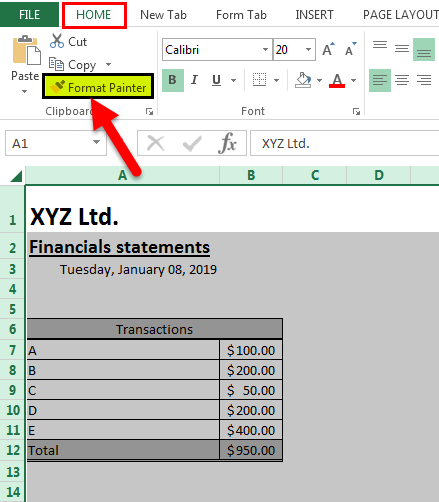 To Do This All Merged Cells Need to Be of the Same Size