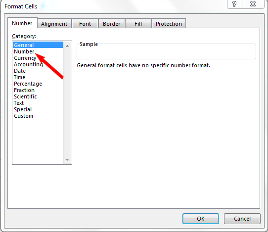 The number in this cell is formatted as text or preceded